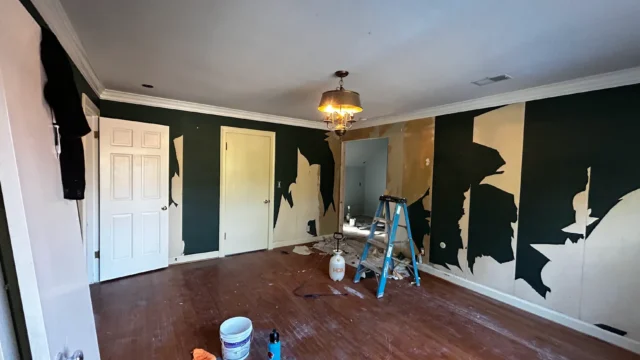 S Bowman Wallpaper Installation & Paint